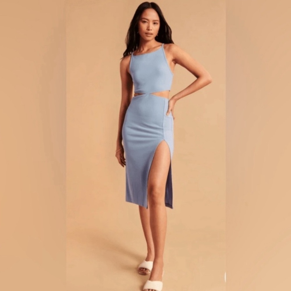 Abercrombie & Fitch Blue Sleeveless Dress Cutouts XS